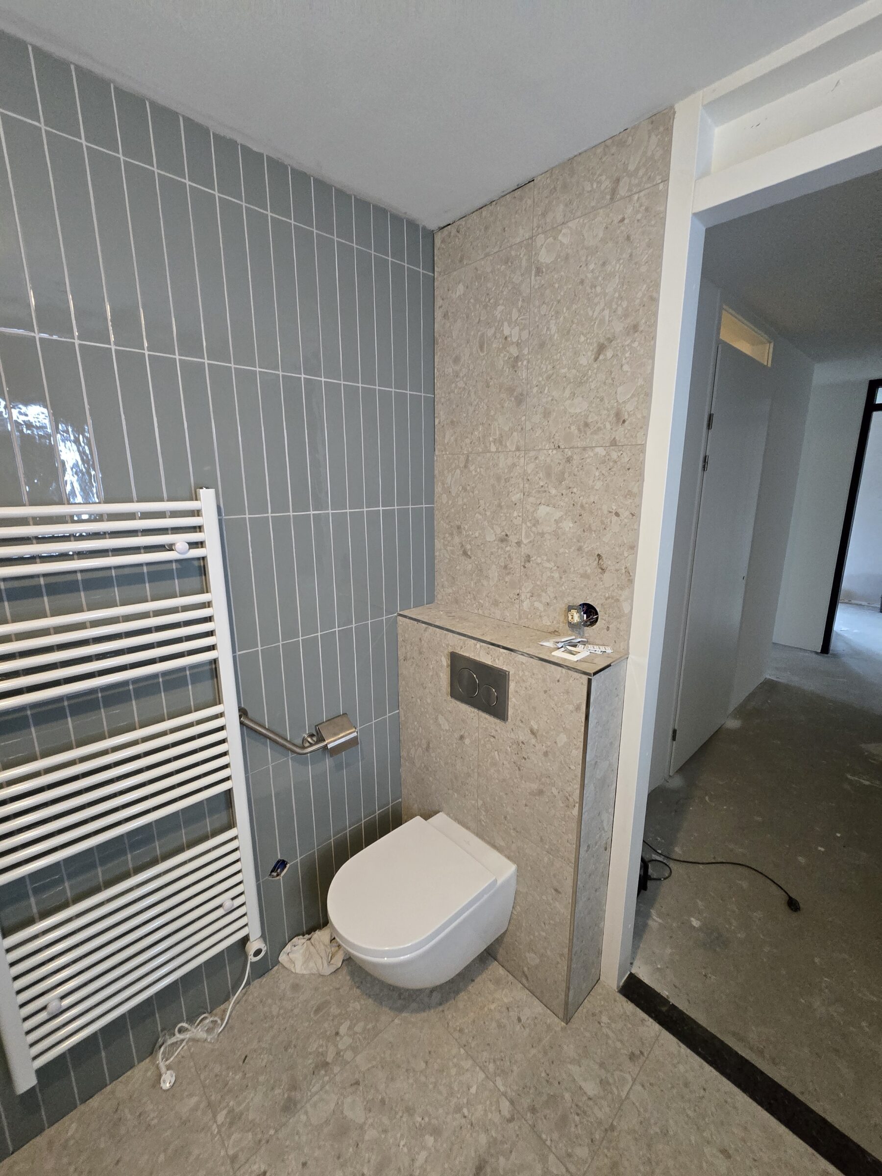 Badkamer volledig opnieuw ingericht