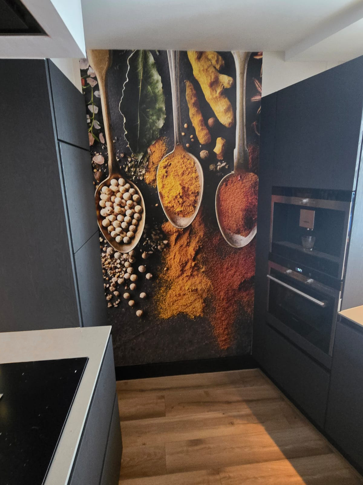 Een mooie foto op de keukenwand
